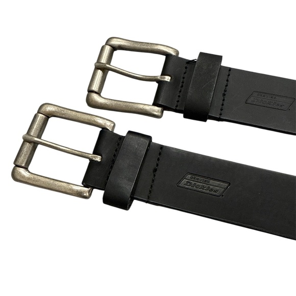 Dickies Other - 2 FOR 1 Dickies Black Belt with Metallic Buckle